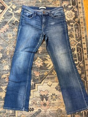 Daytrip Blue Flare Jeans with Faded Wash